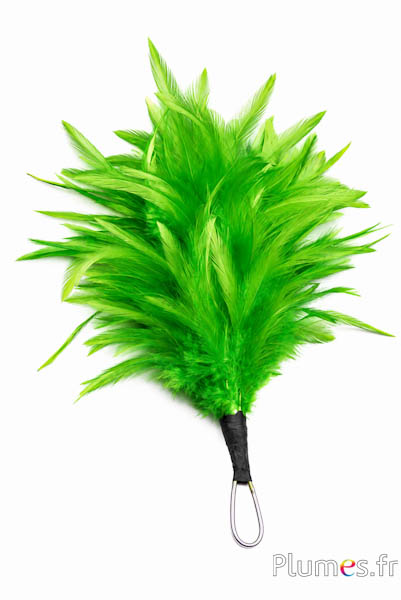 Pennacchio gallo con anello - altezza 20 cm - lime